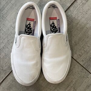 Vans Classic White Slip-On Sneakers